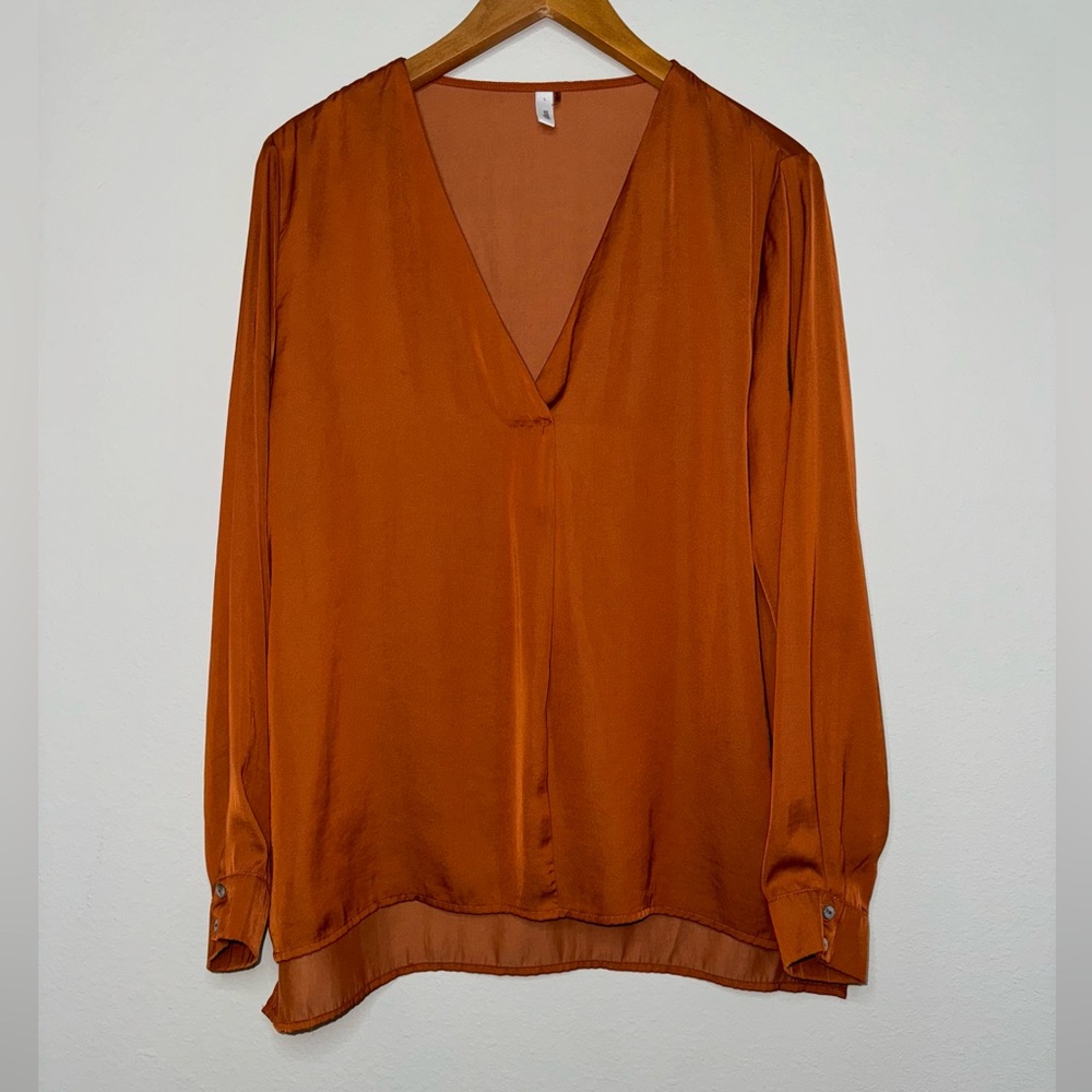 Glam Satin Blouse, Large